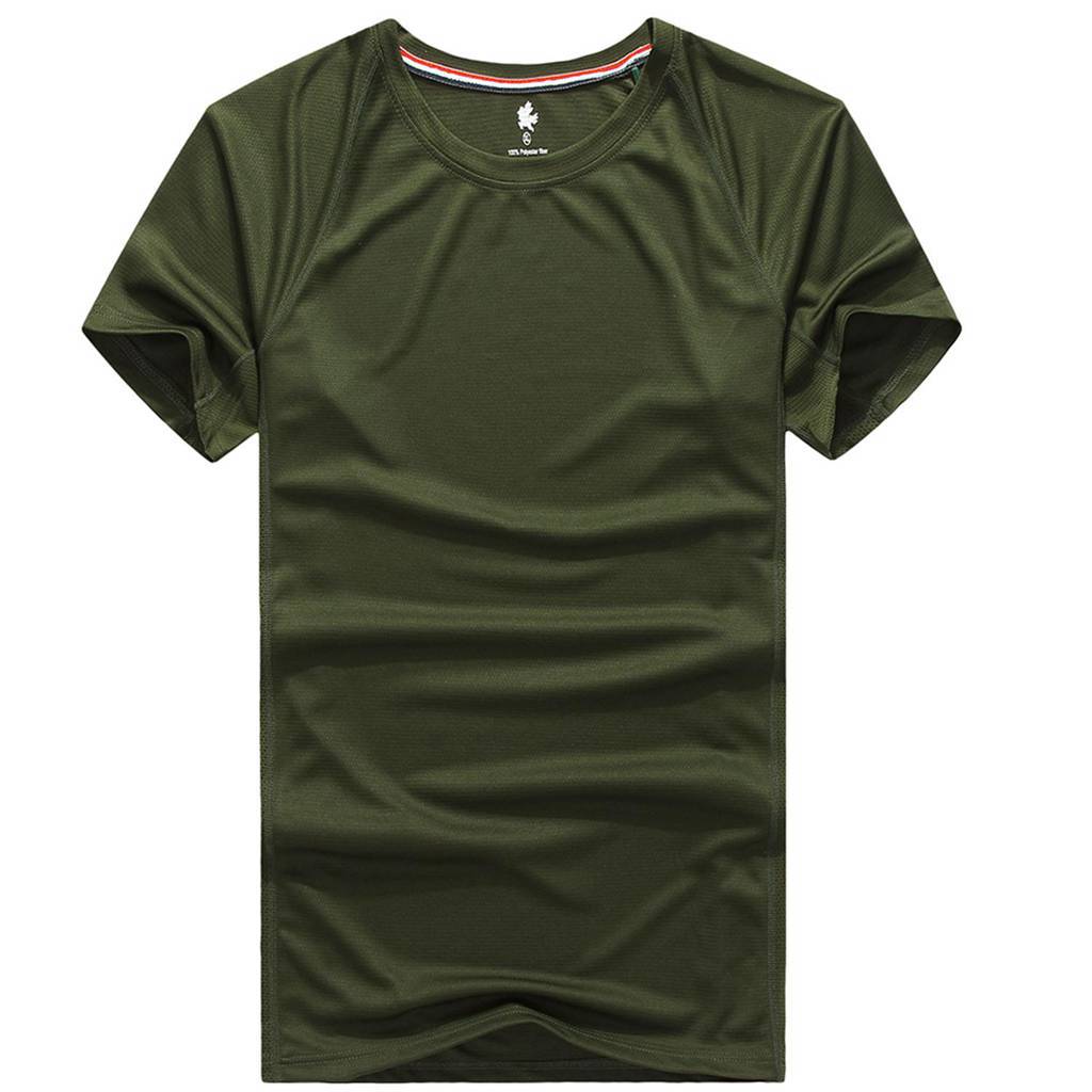 修身運動短袖 舒適透氣跑步訓(xùn)練速干T恤3D平鋪效果展示